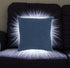 Blue Chunky Braid Throw Pillow